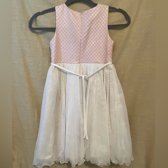 American Princess Girls pick and white dress, size 6 - Picture 3 of 7